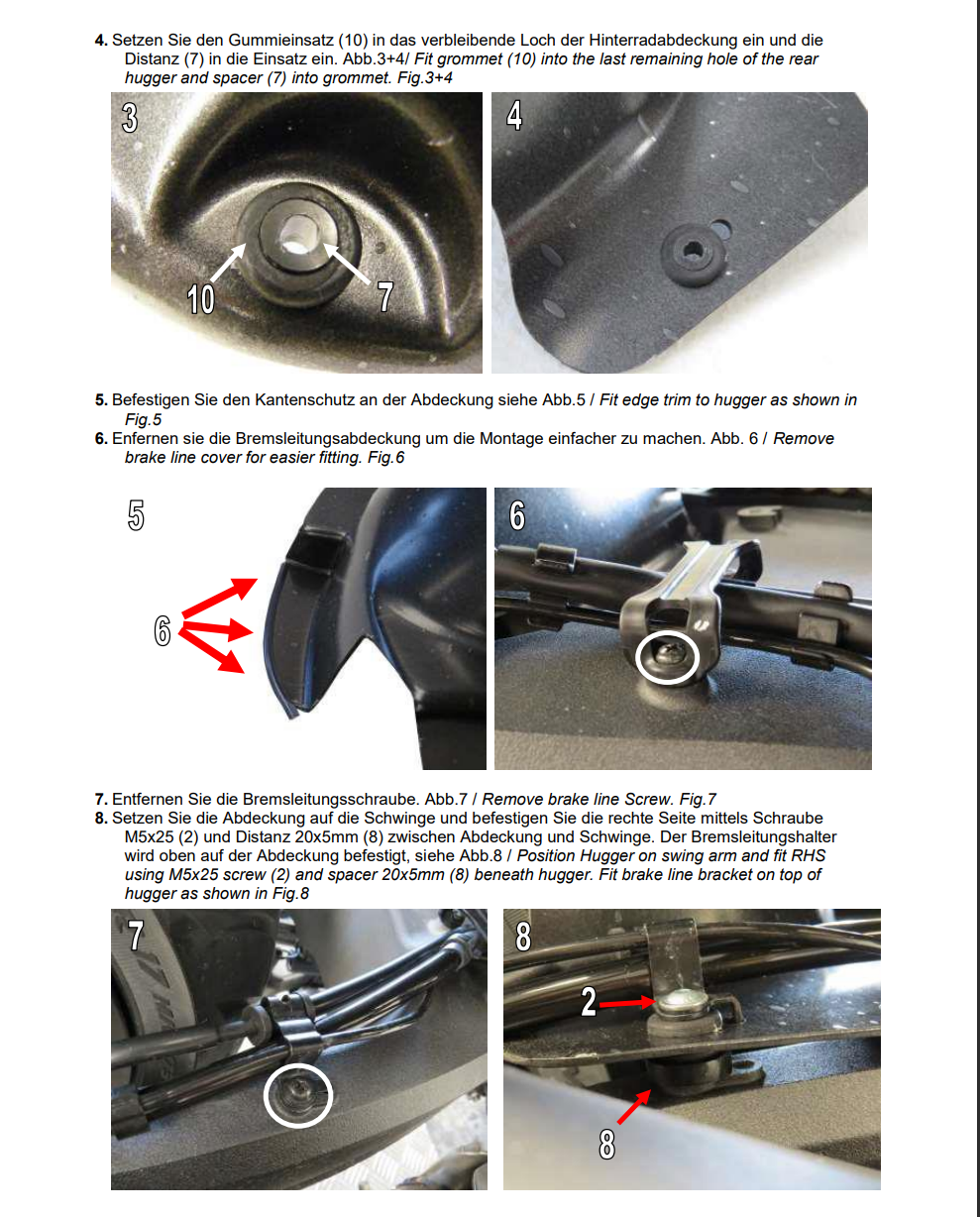 Honda Rancher Shocks Pyramid Plastics Shock Shield / Rear Hugger
